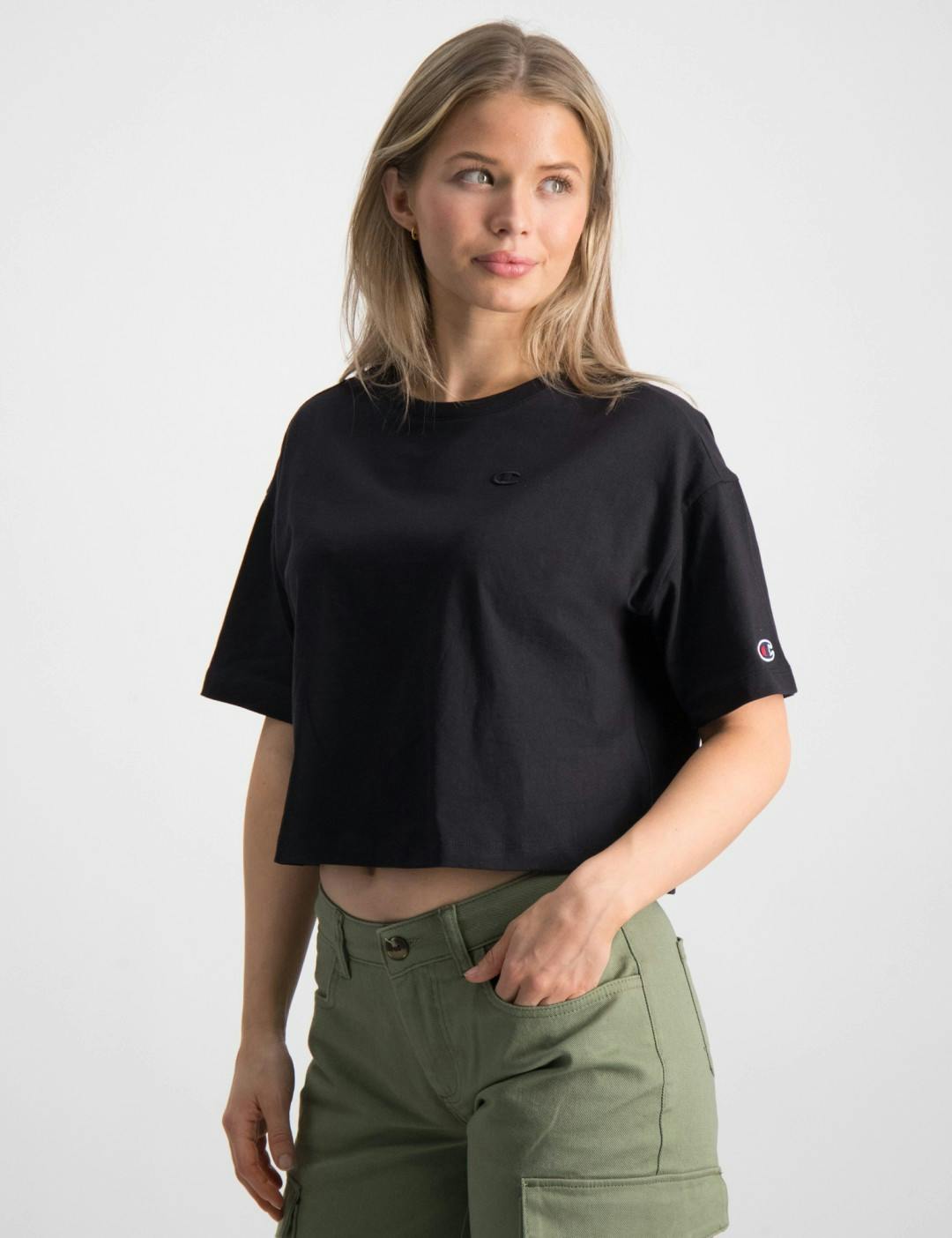 T-Shirt Brand Schwarz für Mädchen | Crewneck Store Kids