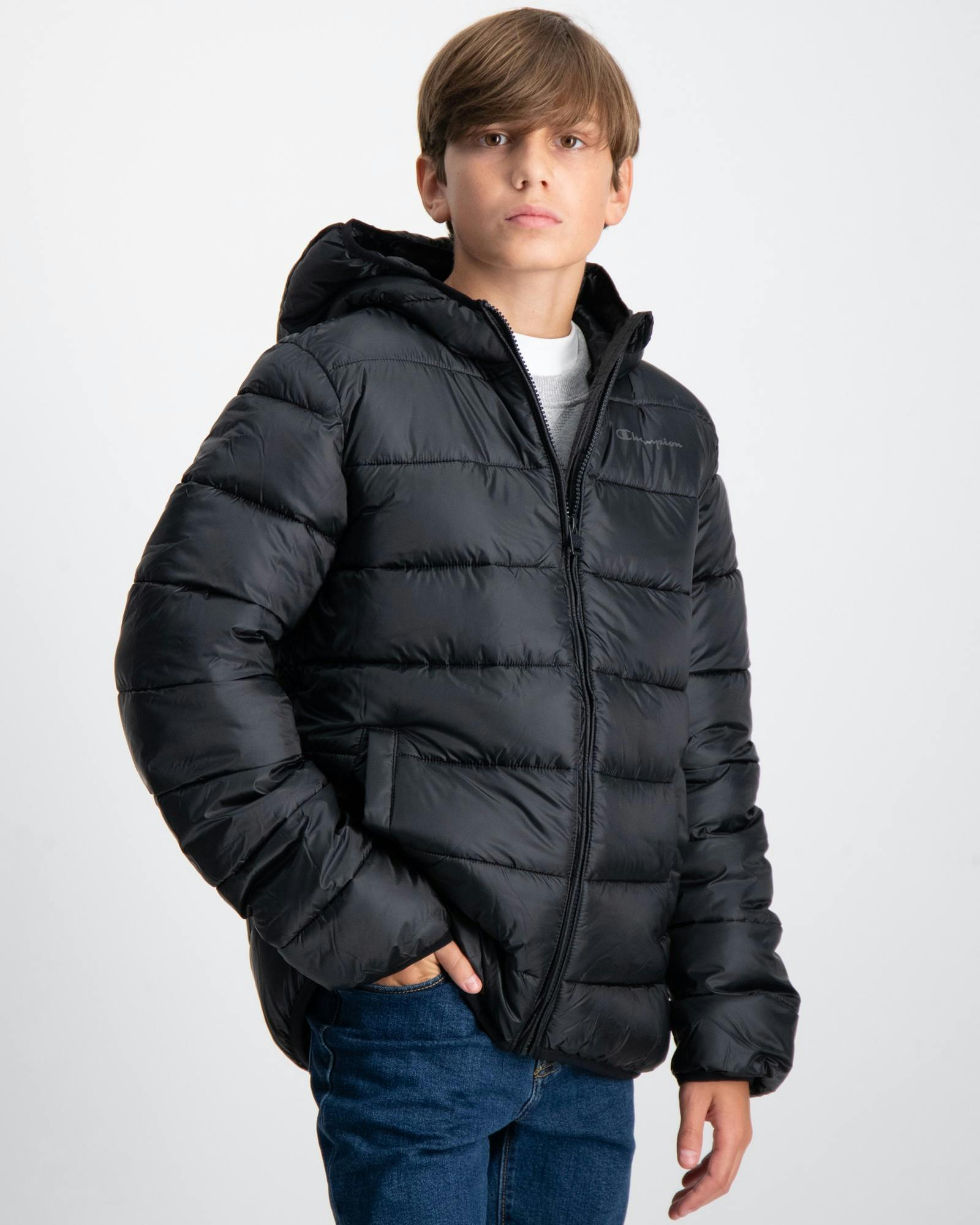 Schwarz Jacket Hooded Store für Jungen Brand | Kids