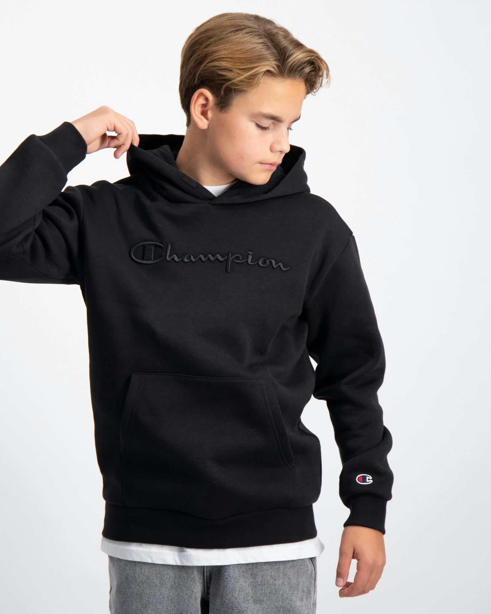 Schwarz Hooded Sweatshirt Jungen Brand Kids Store | für