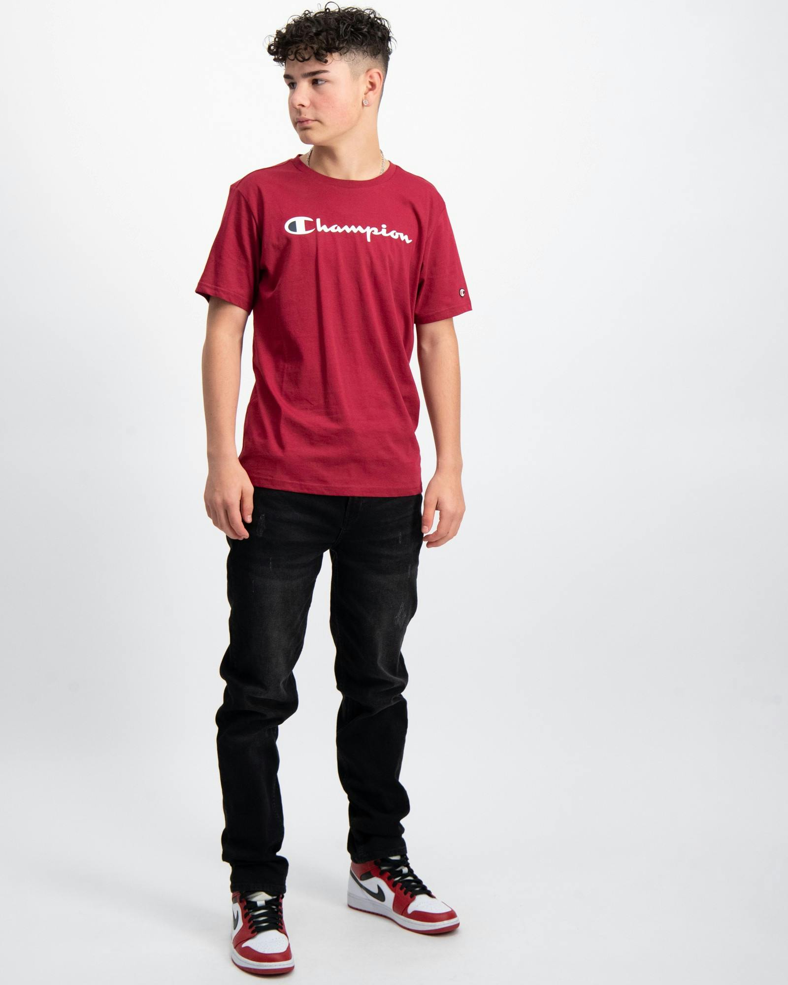 Kids Jungen Brand für Rot Crewneck T-Shirt Store |