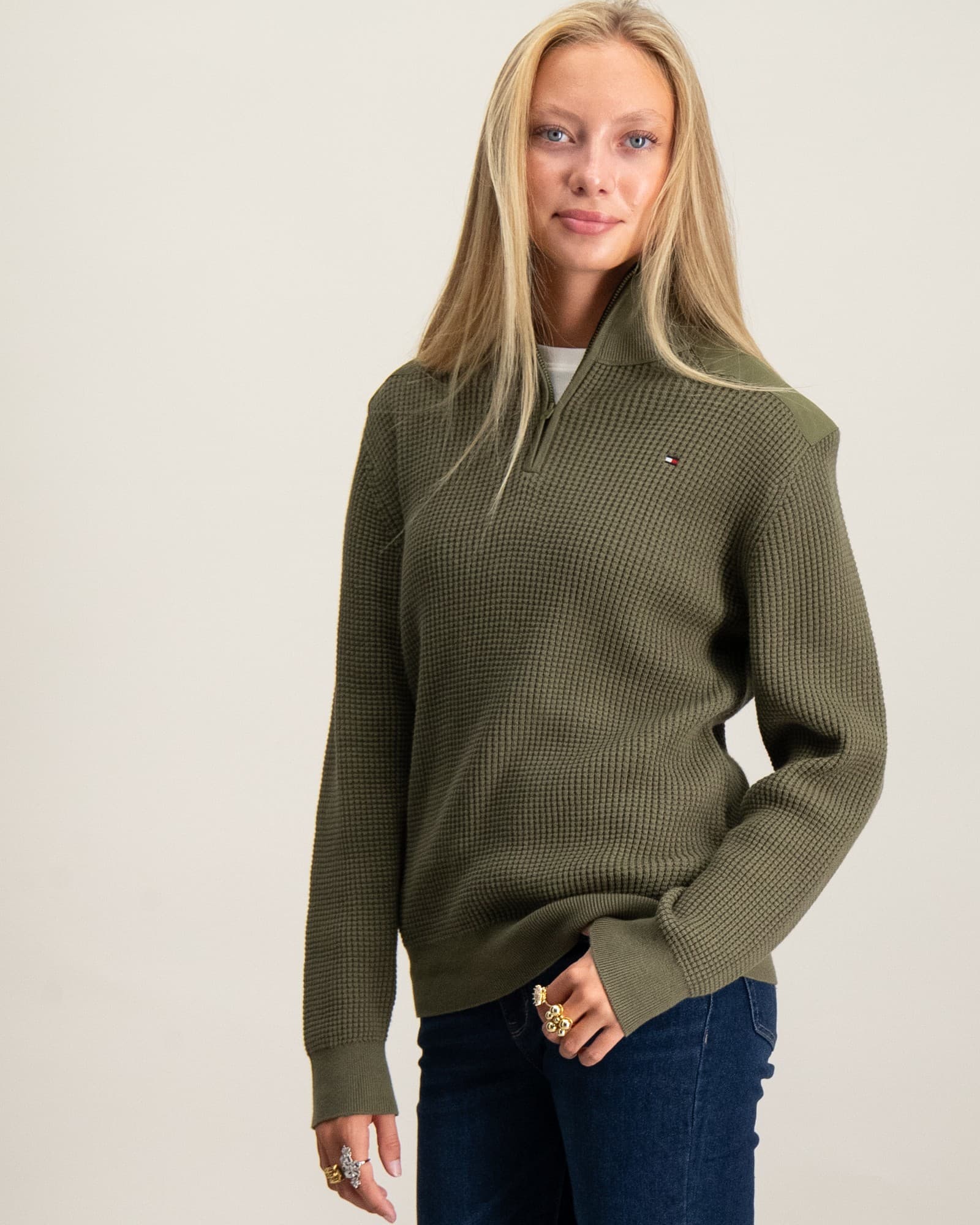 UTILITY HALF ZIP REGULAR SWEATER