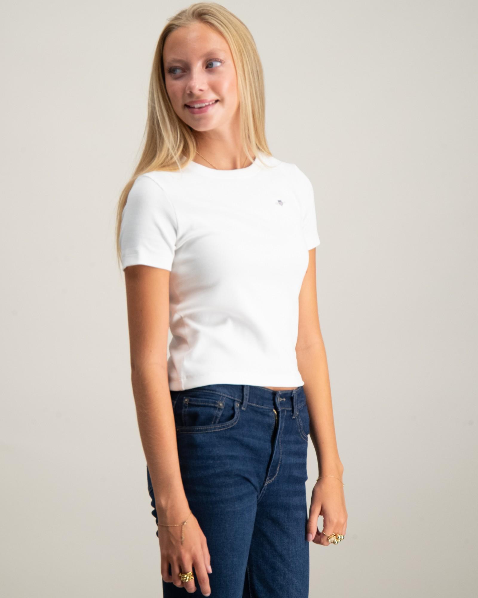 SHIELD SLIM RIBBED T-SHIRT