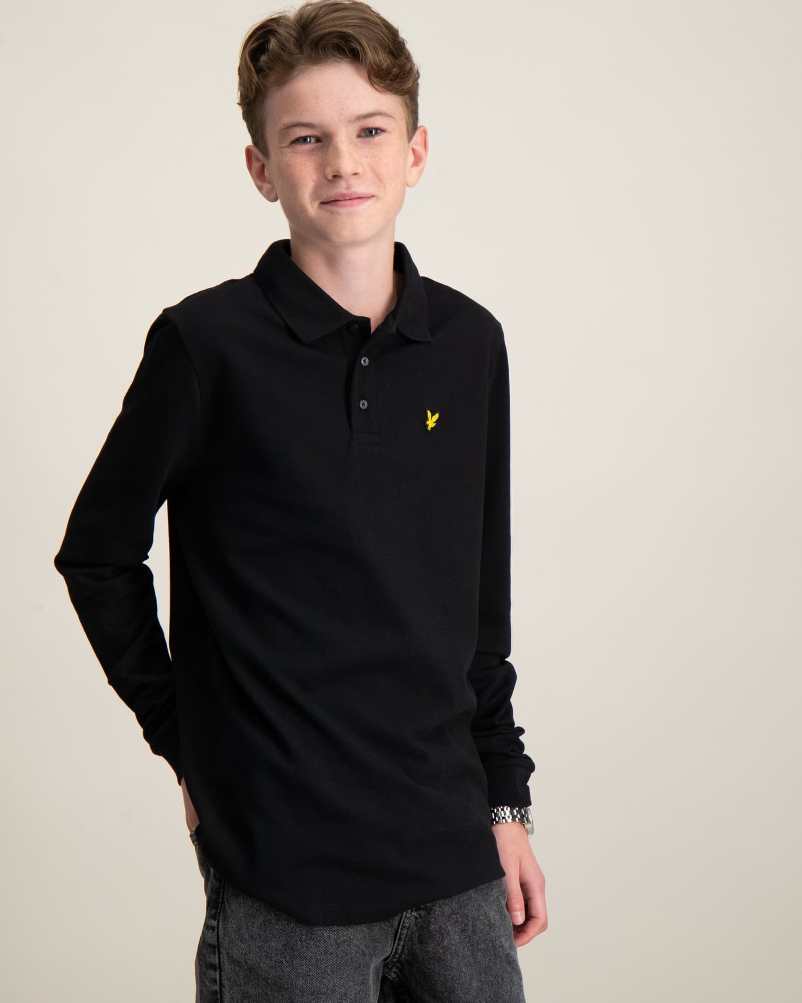 LS Plain Polo Shirt