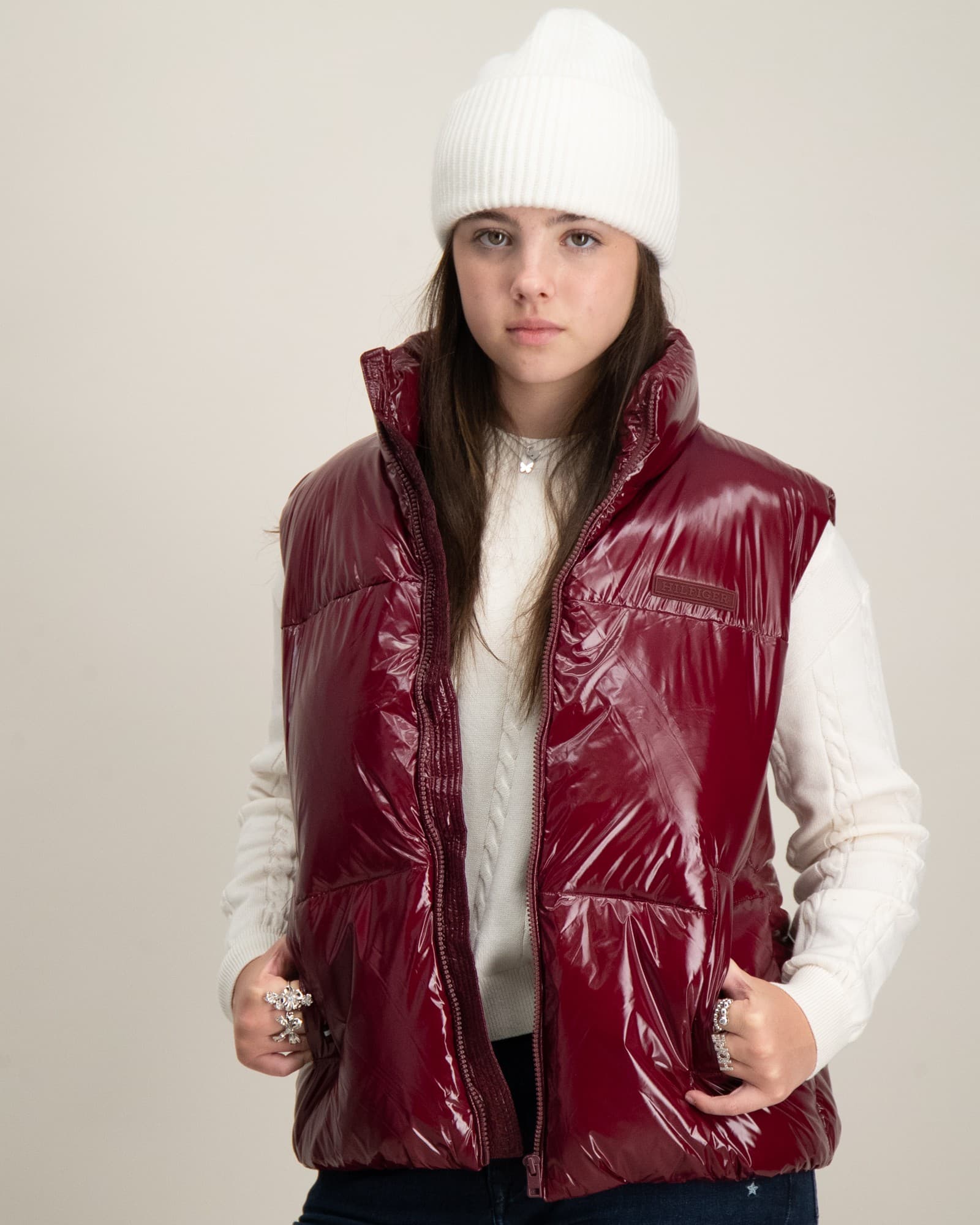 NEW YORK GLOSSY PUFFER VEST