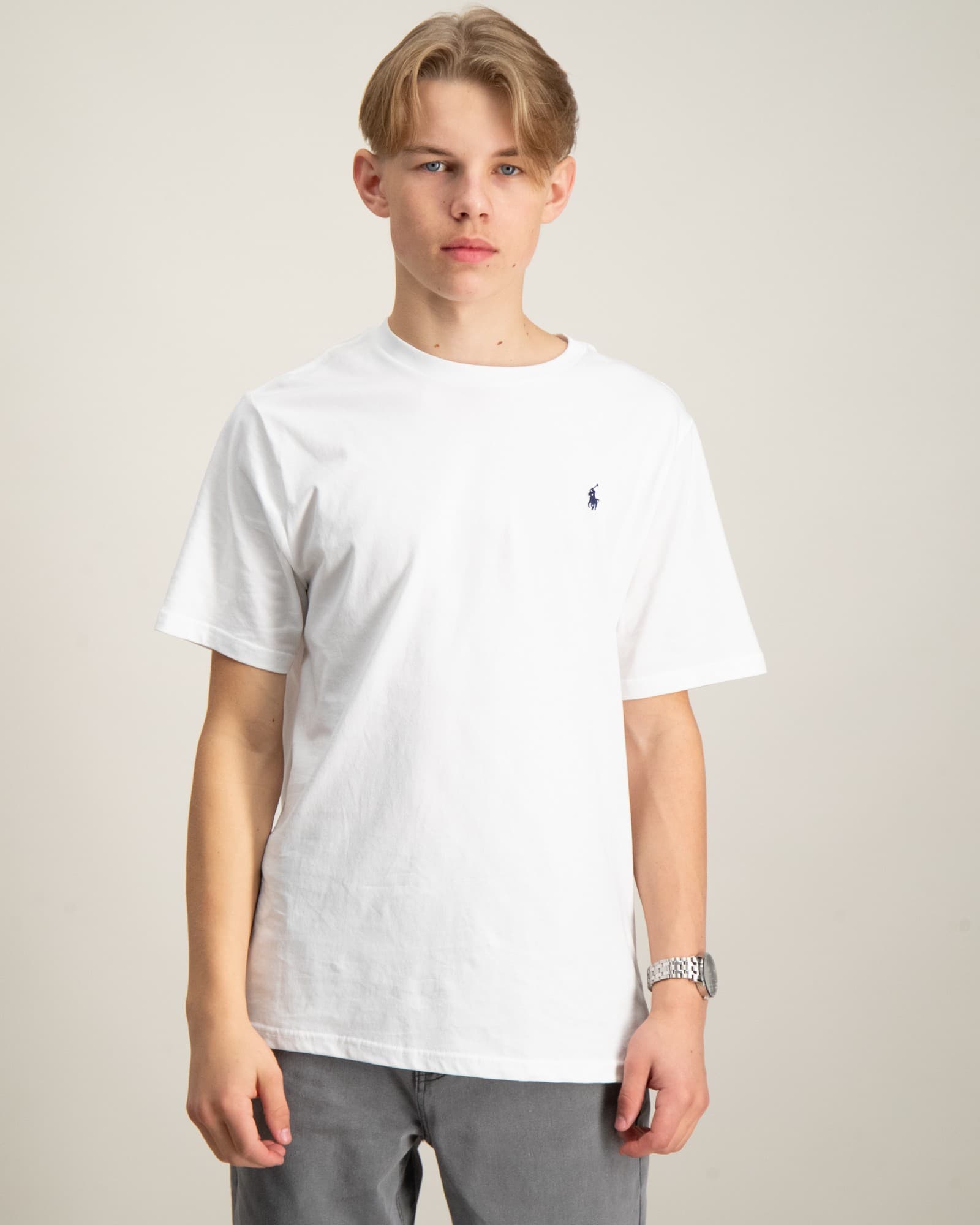 Cotton Jersey Crewneck Tee