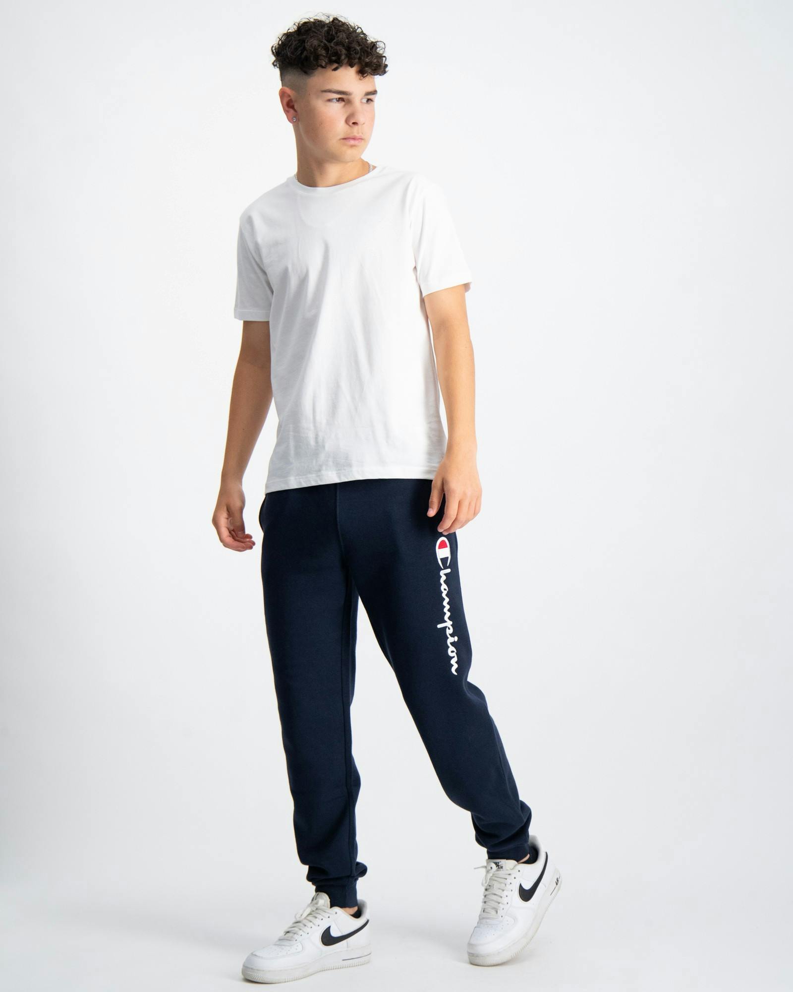 Blau Rib Cuff Pants für Jungen | Kids Brand Store