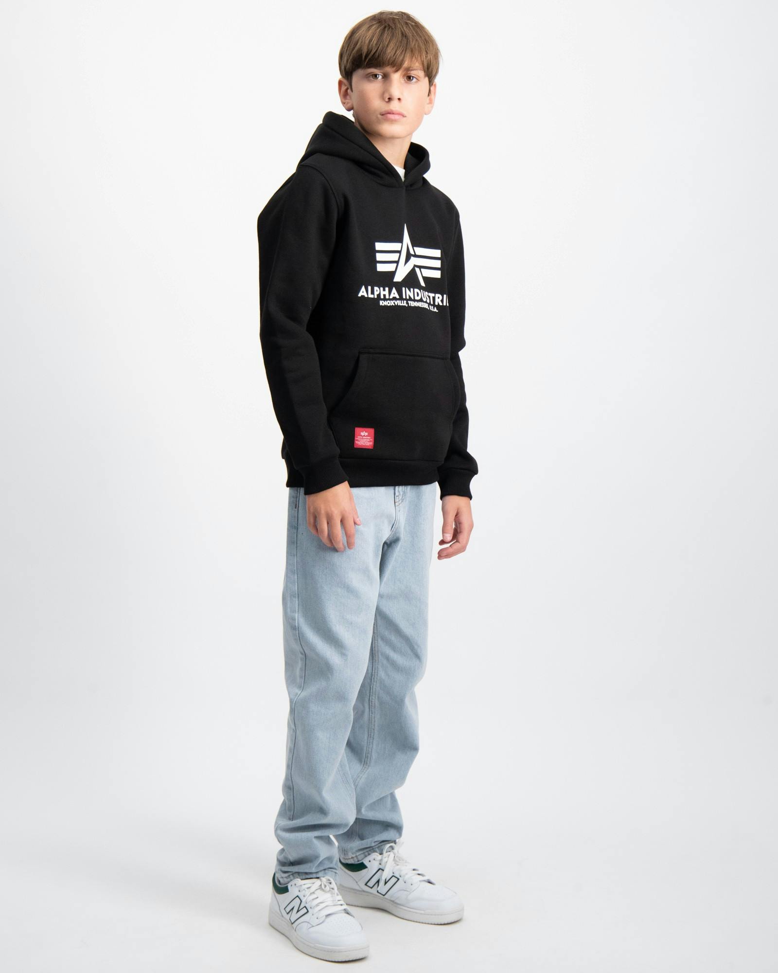 Schwarz Basic Hoody Kids/Teens für Jungen | Kids Brand Store